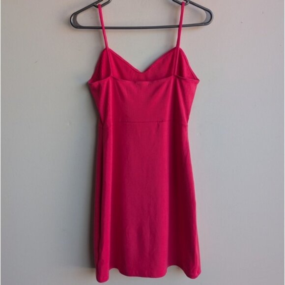 Artizia Sunday Best Hot Pink Addy Bodycon Ribbed Mini Dress - Picture 3 of 5
